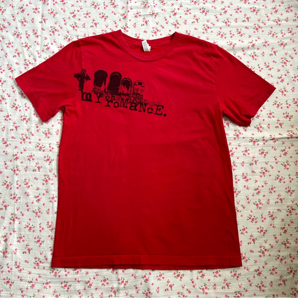 🌷 My Chemical Romance Red Cemetery Tee